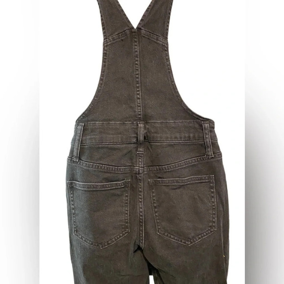 Madewell Black Skinny Denim Overalls - Picture 7 of 12